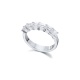 Alianza de oro blanco de 18 Kt con diamantes de 1,47 ct