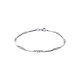 Pulsera de oro blanco de 18 Kt con diamantes de 0,60 ct
