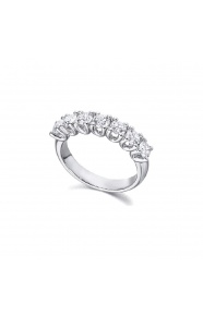 Anillo de oro blanco de 18 Kt con diamantes de 1,33 ct