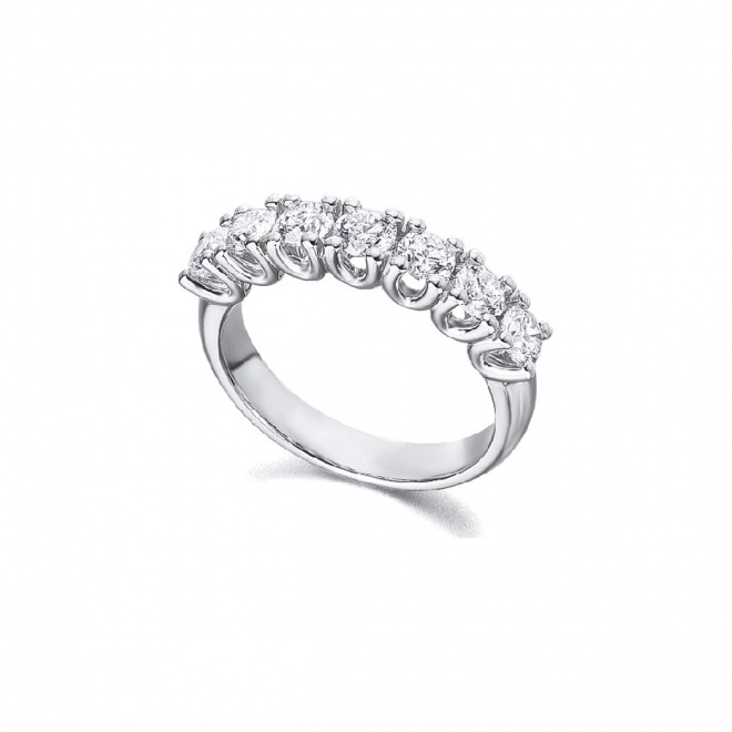 Anillo de oro blanco de 18 Kt con diamantes de 1,33 ct