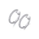 Pendientes de oro blanco de 18 Kt con diamantes de 0,52 ct