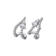 Pendientes de oro blanco de 18 Kt con diamantes de 0,74 ct