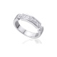 Anillo de oro blanco de 18 Kt con diamantes de 0,57 ct