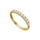 Anillo de oro amarillo de 18 Kt con diamantes de 0,41 ct