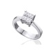 Anillo de oro blanco de 18 Kt con diamantes de 0,70 ct