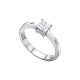 Anillo de oro blanco de 18 Kt con diamantes de 0,52 ct