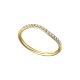 Anillo de oro blanco de 18 Kt con diamantes de 0,13 ct
