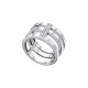 Anillo de oro blanco de 18 Kt con diamantes de 0,12 ct