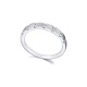 Anillo de oro blanco de 18 Kt con diamantes de 0,13 ct