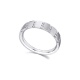 Anillo de oro blanco de 18 Kt con diamantes de 0,20 ct