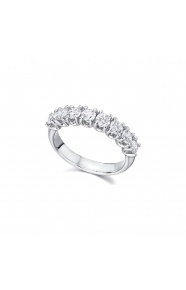 Anillo de oro blanco de 18 Kt con diamantes de 1,06 ct