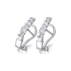 Pendientes de oro blanco de 18 Kt con diamantes de 0,60 ct
