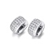 Pendientes de oro blanco de 18 Kt con diamantes de 1,36 ct