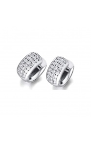 Pendientes de oro blanco de 18 Kt con diamantes de 1,36 ct