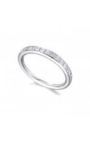 Anillo de oro blanco de 18 Kt con diamantes de 0,54 ct