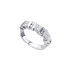 Anillo de oro blanco de 18 Kt con diamantes de 0,91 ct