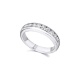 Alianza de oro blanco de 18 Kt con diamantes de 0,56 ct
