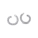 Pendientes de oro blanco de 18 Kt con diamantes de 0,80 ct