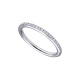 Anillo de oro blanco de 18 Kt con diamantes de 0,14 ct