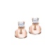 Pendientes de oro rosa de 18 Kt con diamantes de 0,30 ct