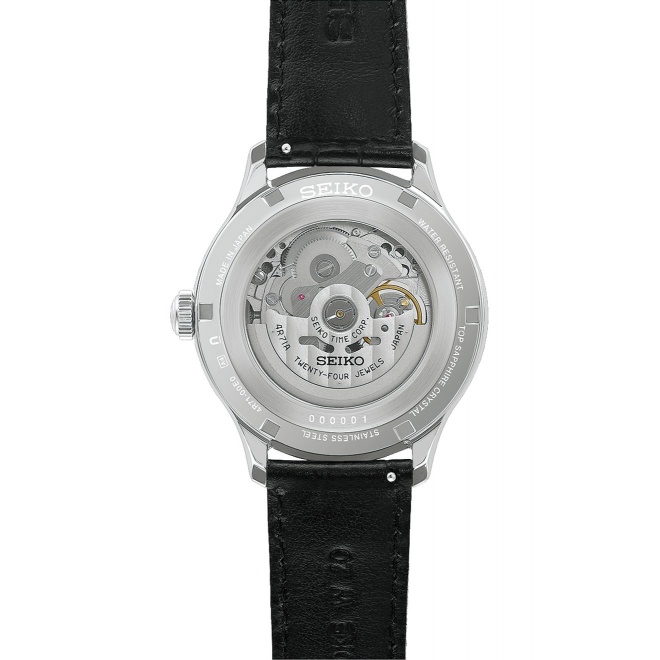 Seiko Presage Japanese Garden ∅41,8 mm, Esfera negra, correa de piel de vaca - HCB008J1