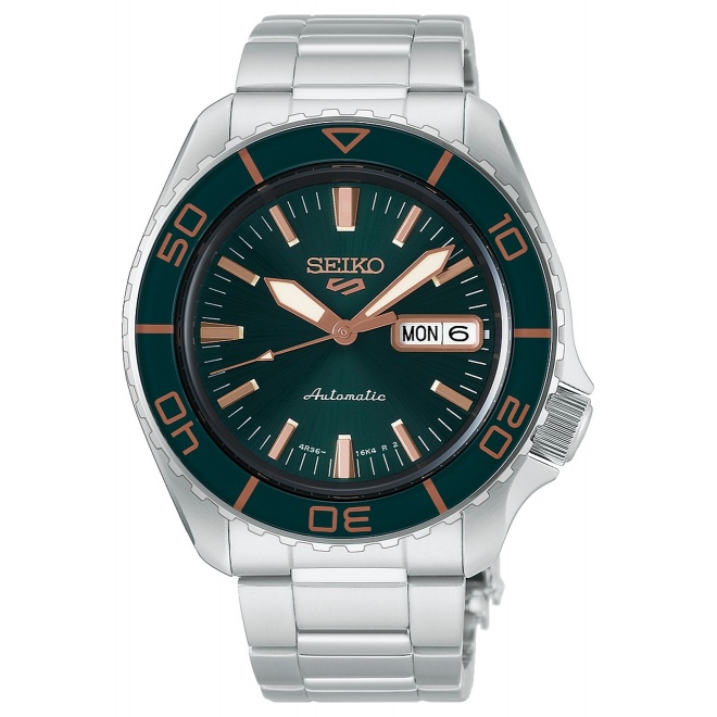 Seiko 5 Sports SKX series ∅42,5 mm - 10 ATM, Esfera verde - HDB005