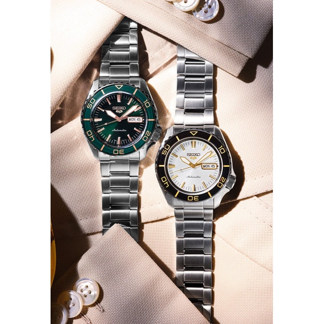 Seiko 5 Sports SKX series ∅42,5 mm - 10 ATM, Esfera verde - HDB005