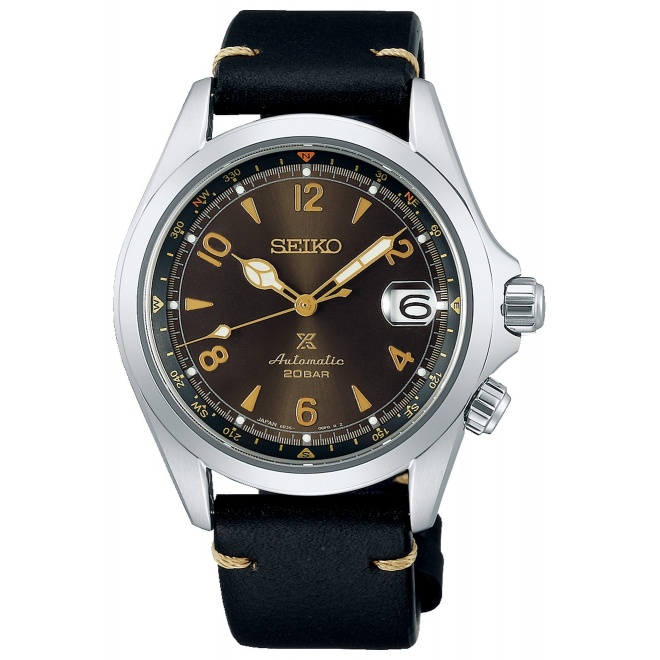 Seiko Prospex Tierra ∅39,5 mm - 20 ATM, Esfera marrón, correa de piel de vaca - SPB209J1