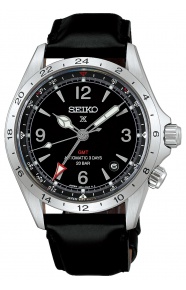 Seiko Prospex Tierra ∅39,5 mm - 20 ATM, Esfera negra, correa de piel de vaca - SPB379J1
