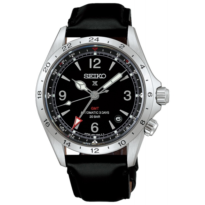 Seiko Prospex Tierra ∅39,5 mm - 20 ATM, Esfera negra, correa de piel de vaca - SPB379J1