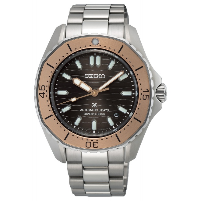 Seiko Prospex Mar ∅41,3 mm - 30 ATM, Esfera marrón - SPB485J1