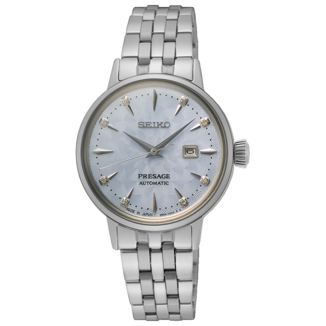 Seiko Presage Cocktail Time ∅30,3 mm - 5 ATM, Esfera azul claro - SRE007J1