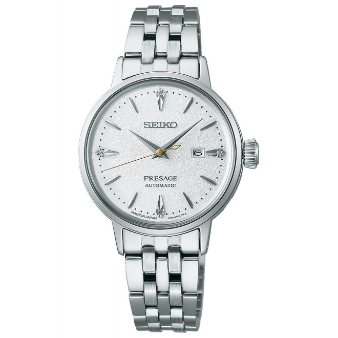 Seiko Presage Cocktail Time ∅30,3 mm - 5 ATM, Esfera blanca - SRE017J1