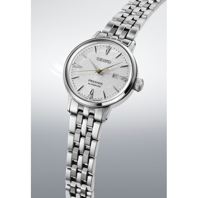 Seiko Presage Cocktail Time ∅30,3 mm - 5 ATM, Esfera blanca - SRE017J1