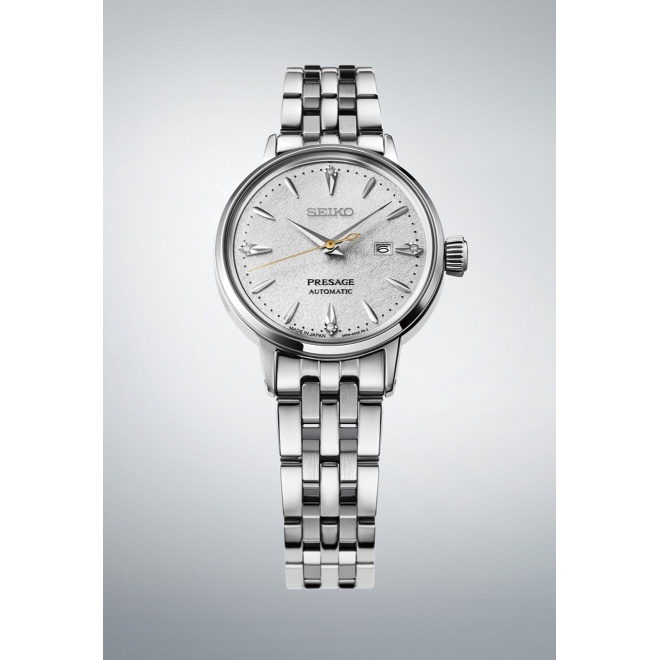 Seiko Presage Cocktail Time ∅30,3 mm - 5 ATM, Esfera blanca - SRE017J1