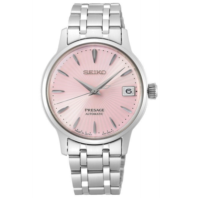 Seiko Presage Cocktail Time ∅33,8 mm - 5 ATM, Esfera rosa - SRP839J1