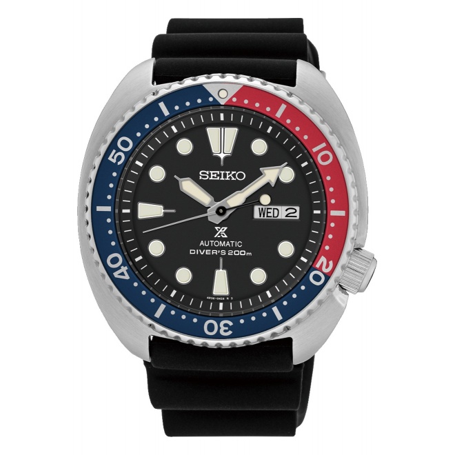 Seiko Prospex Mar ∅45 mm - 20 ATM, correa de silicona
