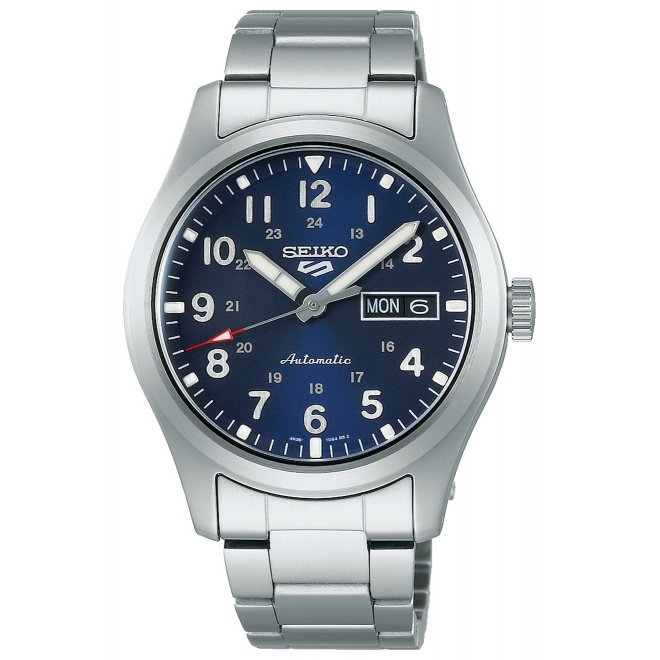 Seiko 5 Sports Field series ∅39,4 mm - 10 ATM, Esfera azul - SRPG29
