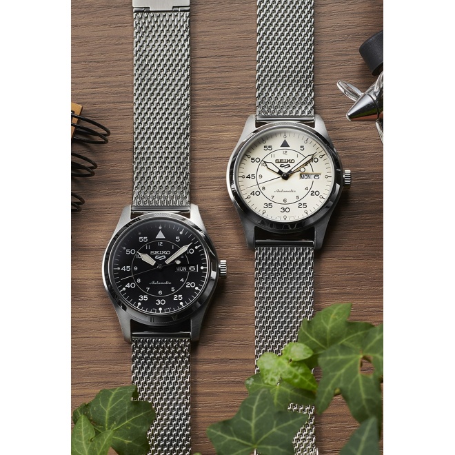 Seiko 5 Sports Field series ∅39,4 mm - 10 ATM, Esfera negra - SRPH23