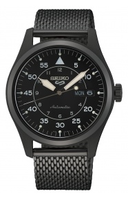 Seiko 5 Sports Field series ∅39,4 mm - 10 ATM, Esfera negra - SRPH25