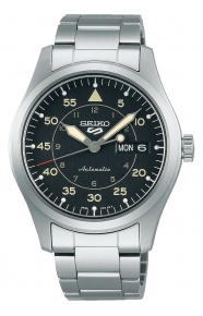 Seiko 5 Sports Field series ∅39,4 mm - 10 ATM, Esfera negra - SRPH27
