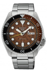 Seiko 5 Sports SKX series ∅42,5 mm - 10 ATM, Esfera marrón - SRPJ47