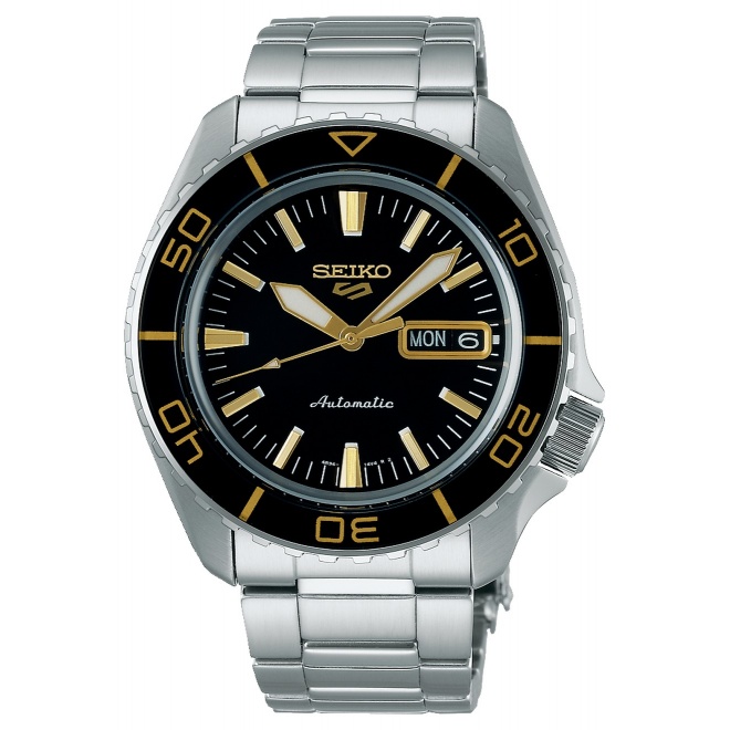 Seiko 5 Sports SKX series ∅42,5 mm - 10 ATM, Esfera negra - SRPK99