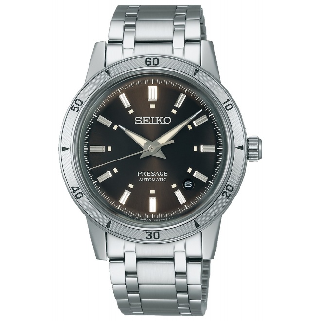 Seiko Presage Style60's ∅39,5 mm - 5 ATM, Esfera marrón - SRPL09J1