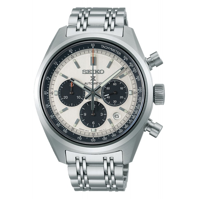 Seiko Prospex Speedtimer ∅42 mm - 10 ATM, Esfera blanca - SRQ047J1