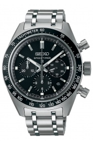 Seiko Prospex Speedtimer ∅42 mm - 10 ATM, Esfera negra - SRQ055J1