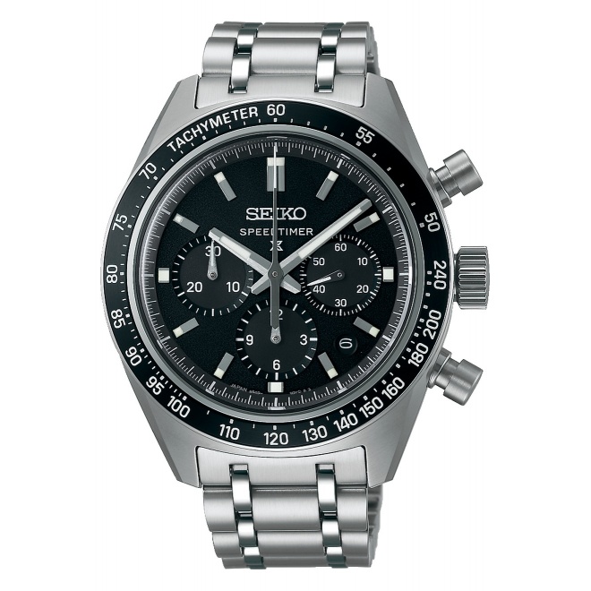 Seiko Prospex Speedtimer ∅42 mm - 10 ATM, Esfera negra - SRQ055J1