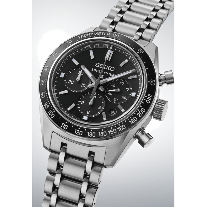 Seiko Prospex Speedtimer ∅42 mm - 10 ATM, Esfera negra - SRQ055J1