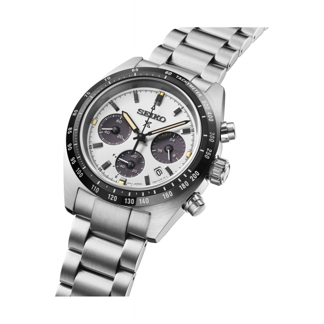 Seiko Prospex Speedtimer ∅39 mm - 10 ATM, Esfera blanca - SSC961