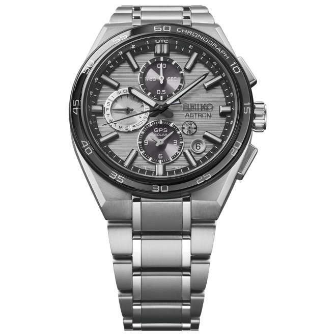 Seiko Astron ∅44,1 mm - 10 ATM, Esfera plateada - SSH177J1